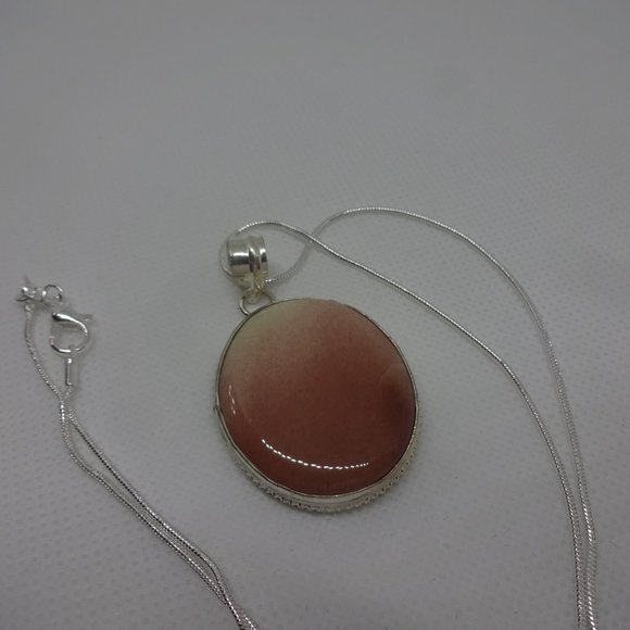 Graceful "MOOKAITE JASPER" Handmade Sterling Pendant on a 18" Chain #407 - Picture 2 of 3
